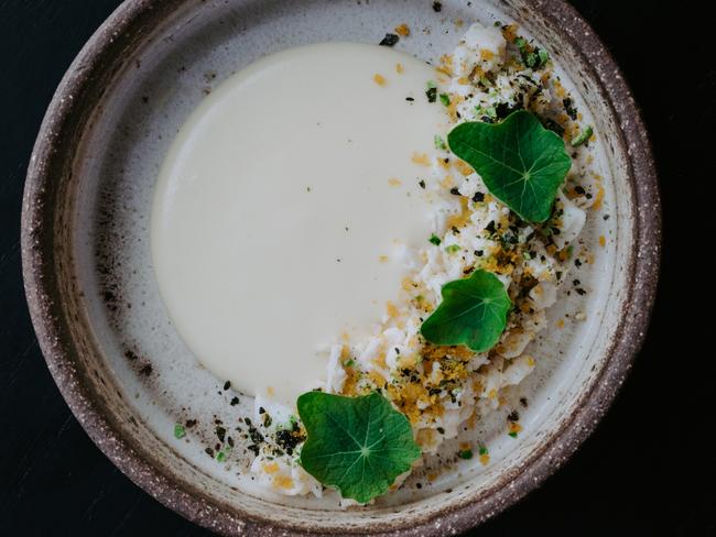 Spanner crab, potato, furikake at Doot Doot Doot. Picture: Rick Liston.