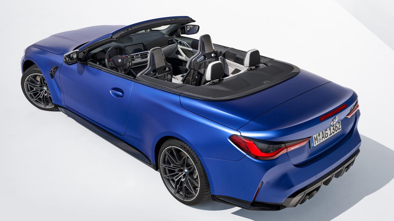 BMW's M4 Competition Convertible boasts a sub five-second sprint time to 100km/h (overseas model).