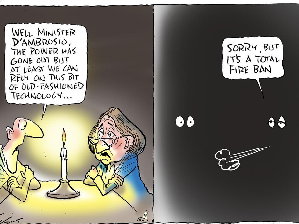 mark Knight cartoon on Victoria's power blackouts