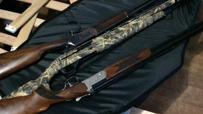 Guns including rifles and shotguns were recovered following a McGraths Hill break in on Tuesday.