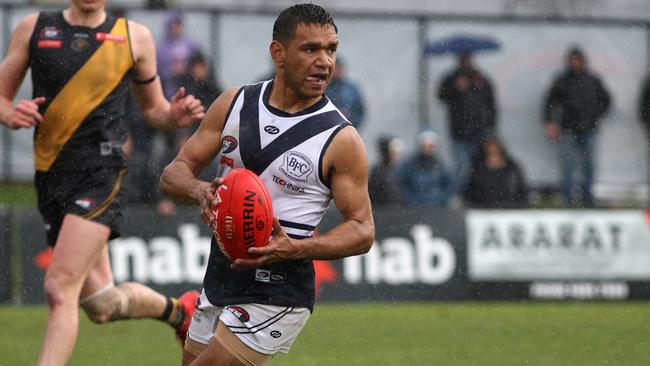 Neville Jetta in action for Bundoora. Picture: Hamish Blair