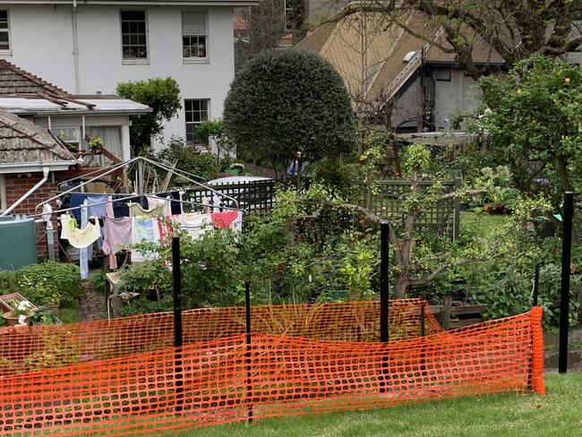 Mr Gracey says the school has continued to build the fence despite the court order. Picture: Supplied