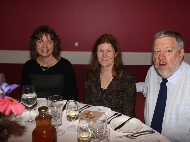 Bronwyn Hamilton and Ann and Reg Lance at the Jumpers and Jazz in July Winter Dinner and Concert at the Warwick Town Hall on Friday, July 22.