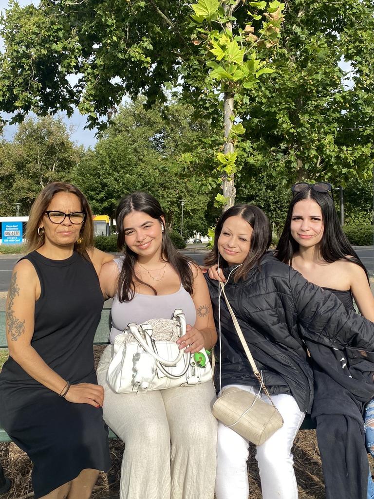 Irene McHugh with her daughters Talara, Gemma and Hailey. Picture: Supplied