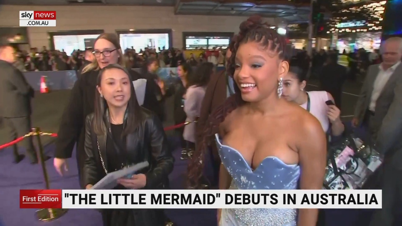 The Little Mermaid stars make a splash at Australian premiere