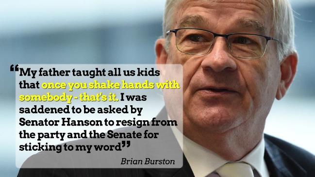 EXPLAINER: Burston quits One Nation