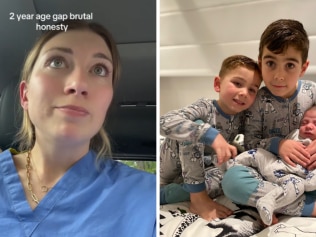 One mum tells the truth about the two year age gap. Source: TikTok/supplied