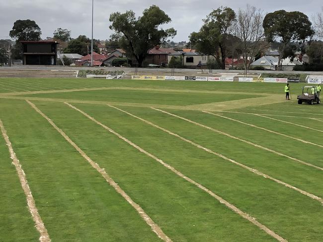 Coburg City Oval is undergoing a major redevelopment.