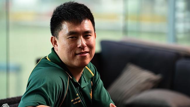 Chess Champion Zong-Yuan Zhao competing in a chess tournament at Parramatta RSL.