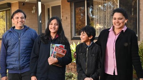 The Zachariah family moved to Surrey Downs to get their daughter into The Heights School. Picture: Keryn Stevens