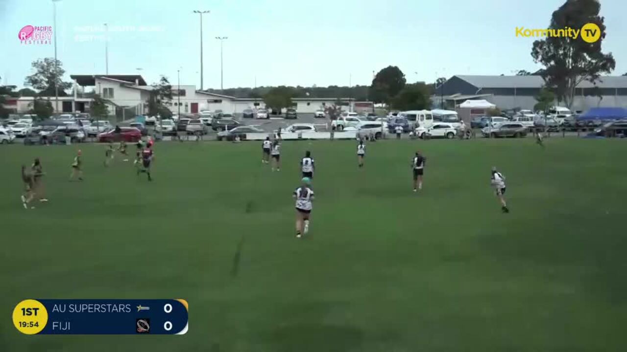 Replay: AU Superstars v Queensland Fiji (U14 girls) - 2024 Pacific Youth Rugby Festival Day 1