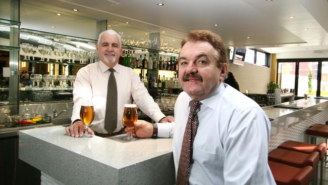 Joint owners and brothers, Ross and Steve Farquhar at Caxton Hotel.