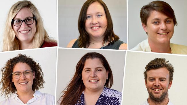 Daily Mercury staff (from top left, clockwise): Journalist Janessa Ekert, Editor Rae Wilson, Deputy Editor Tara Miko, Journalist Lillian Watkins, Journalist Heidi Petith and Journalist Matthew Forrest.