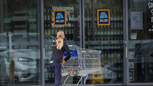 Previously only coin-operated trolleys were available at Aldi. Picture: Paul Jeffers/NCA NewsWire