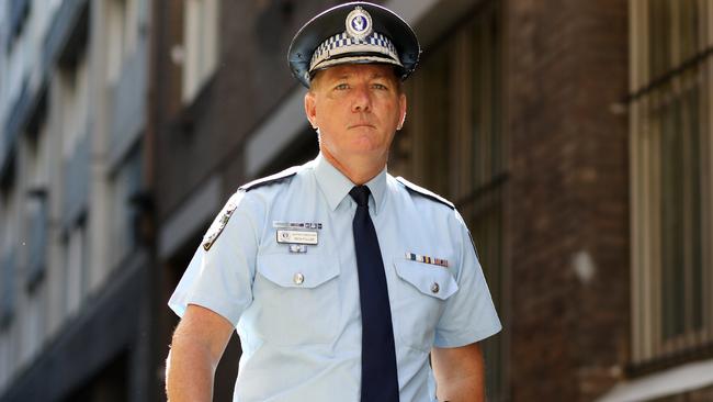 Police Commissioner Mick Fuller is “re-engineering” the force after the retirement of Andrew Scipione. Picture: Brianne Makin