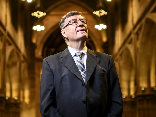 Anglican Archbishop Glenn Davies at St Andrew's Cathedral Sydney. Picture: Darren Leigh Roberts