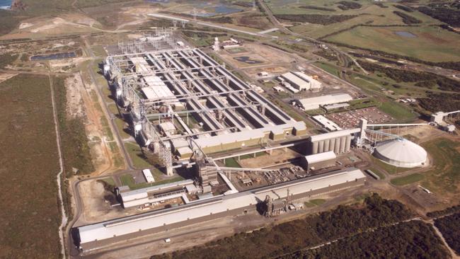 An aerial view of the Portland aluminium smelter.