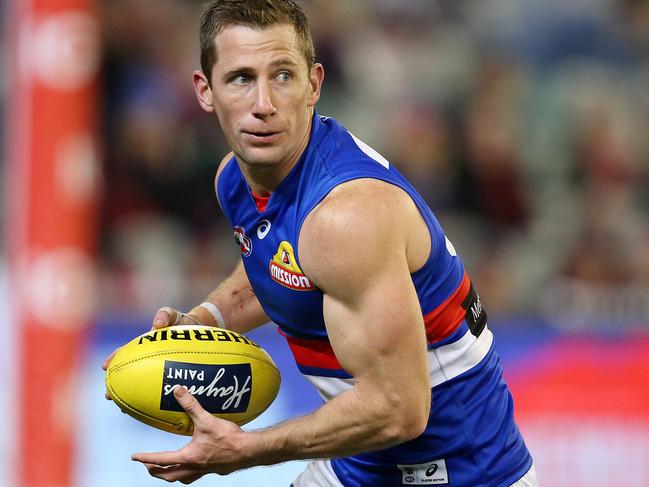 AFL Round 17. 14/07/2018. Melbourne vs Western Bulldogs at the MCG.  Western Bulldogs Dale Morris    . Pic: Michael Klein