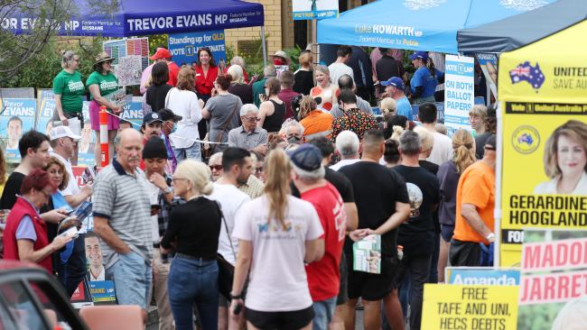 Australians have turned out in record numbers at early voting centres across the country. Picture: Liam Kidston