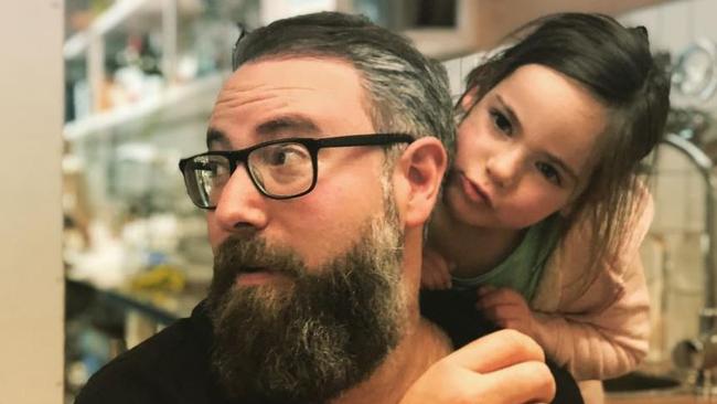 Darren Levin with one of his three daughters. (Pic: supplied)