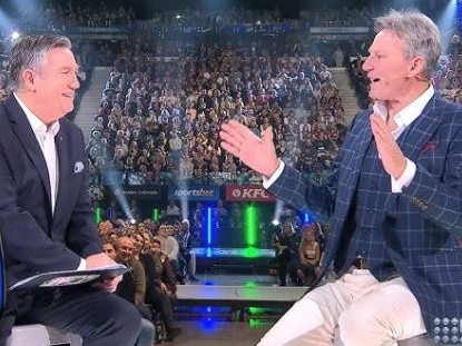 Sam Newman with Eddie McGuire on The Footy Show. Picture: Supplied