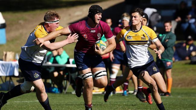 Tom van der Schyff in action while captaining Queensland Schoolboys. Picture: Karen Watson/Rugby Australia