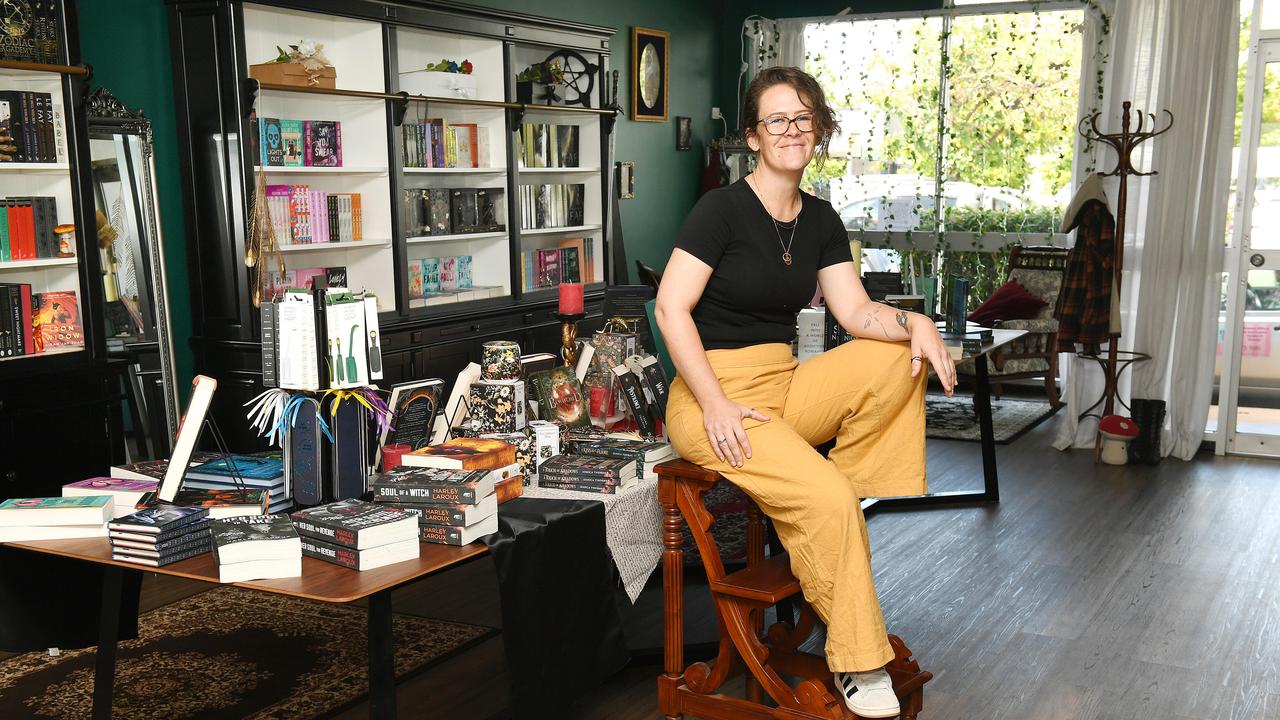 Arcane Books owner Peta Weber. Picture: Shae Beplate.