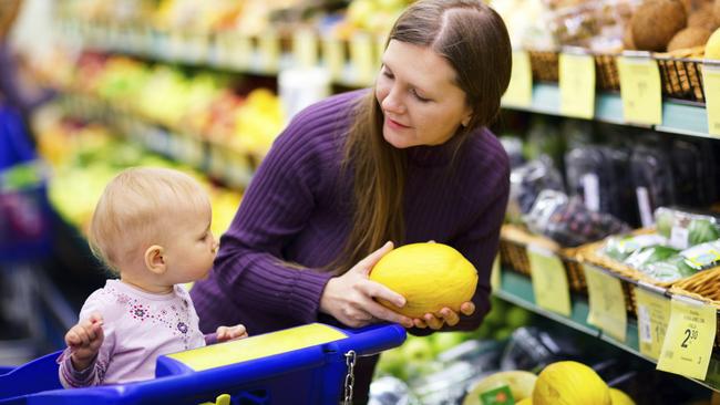 Shopping with babies. Thinkstock pic. For parenting column