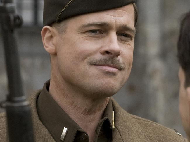 Brad Pitt in a scene from film Inglorious Basterds.