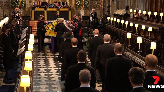 Edwards tried to groom a young man while covering Prince Philip’s funeral. Source: Channel 7