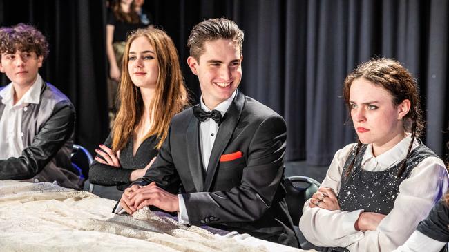 Queensland Academies Creative Industries The Addams Family musical cast.