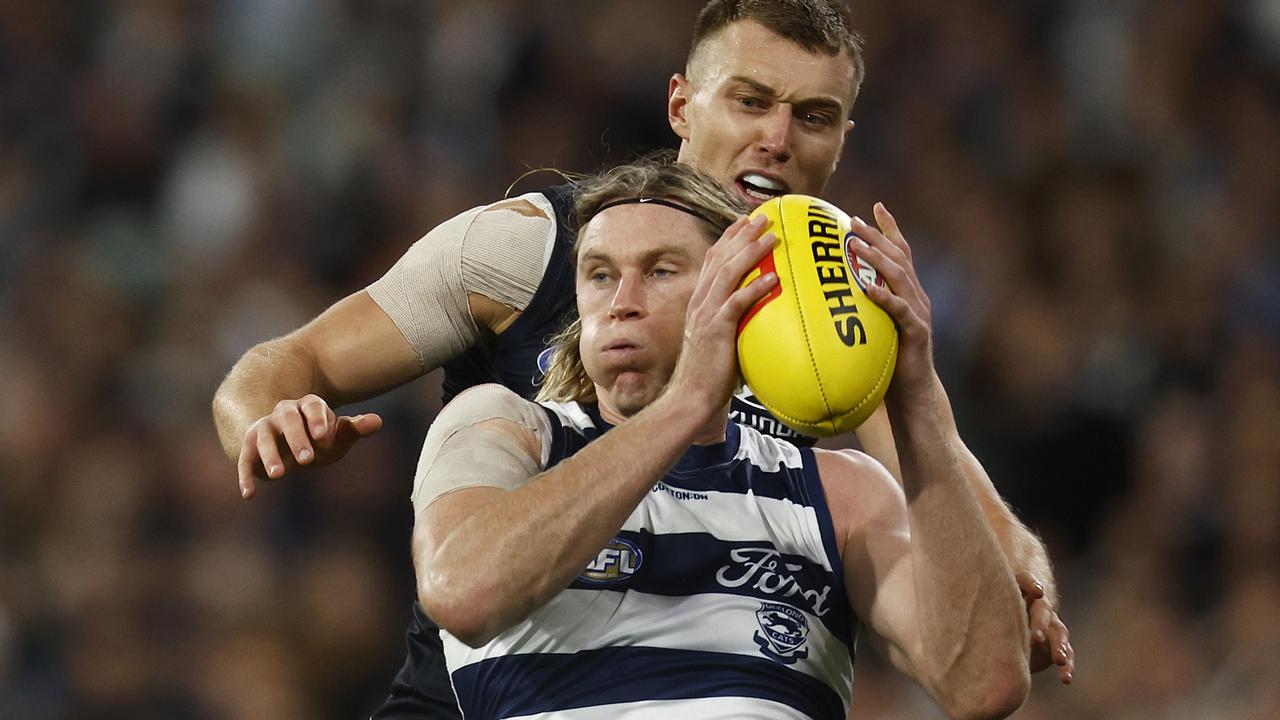 Mark Blicavs is the only player running out on Sunday who who played in the losing grand final to Richmond just over two years ago.