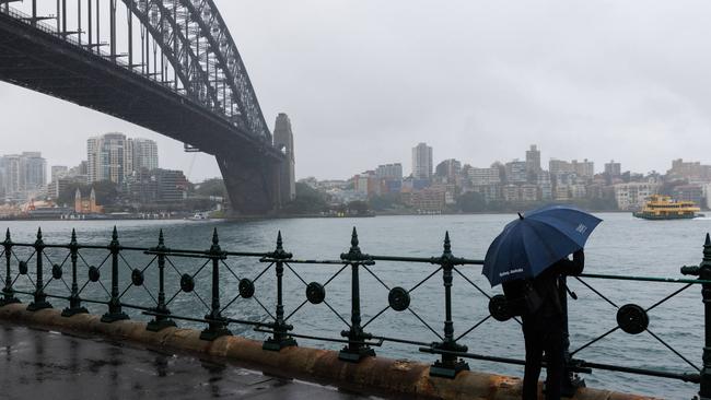 More than 200mm of rain is expected to batter some parts of NSW this weekend. Picture: NCA NewsWire / David Swift