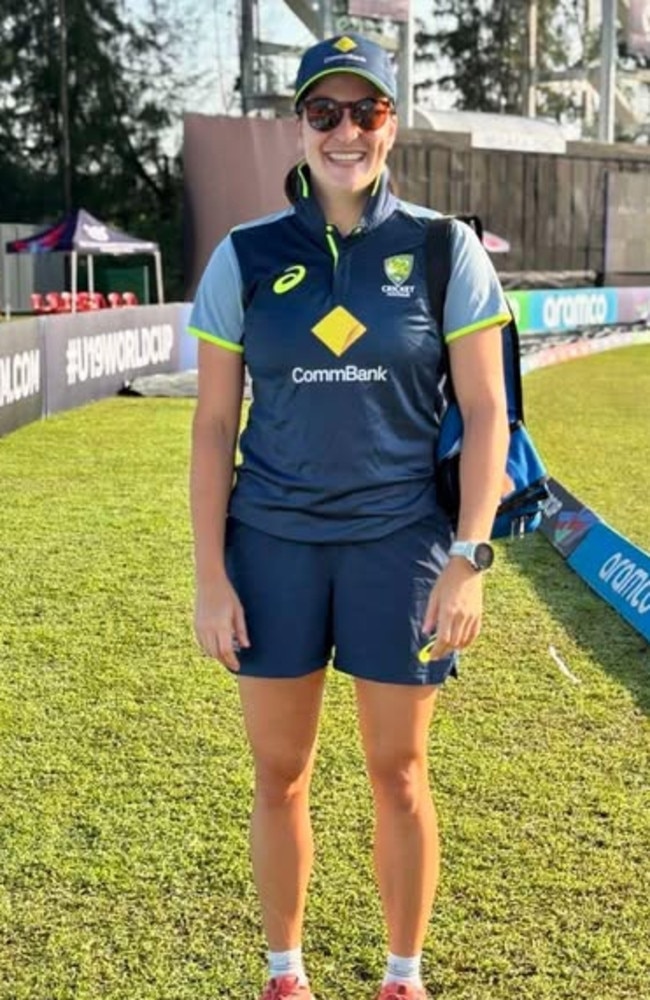 Australian cricket physio Kathryn Volk. Picture: Territory Sportsmedicine Facebook.