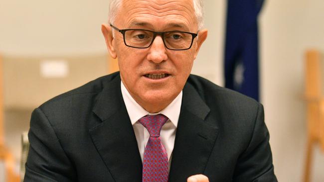 Mr Turnbull praised Donald Trump for his commitment to ‘rules-based order on which our prosperity has rested since World War II’ . Picture: AAP Image/Mick Tsikas