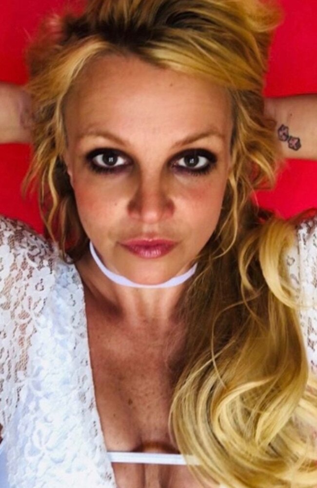 Britney Spears’ Instagram increasingly became a source of concern for fans in 2020. Picture: Instagram.