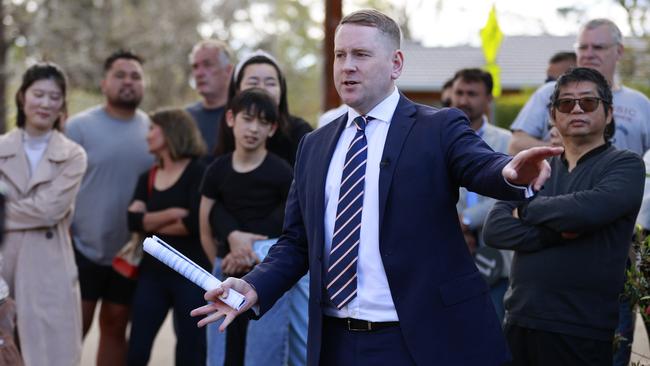 Auctioneer Edward Riley said FOMO was returning to the market. Picture: Tim Hunter.