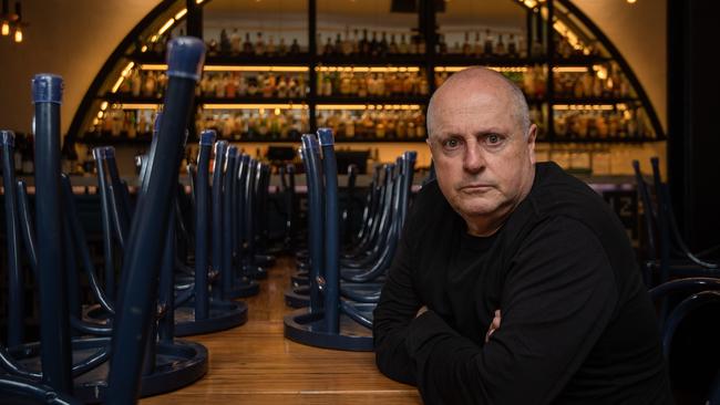 Restaurant owner Chris Lucas has once again slammed Premier Daniel Andrews. Picture: Jason Edwards