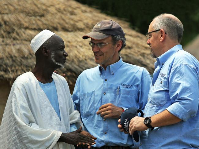 Andrew Dinning, right, says the withdrawal of the Tankoro 2 permit devastated the community around the site. Pic: Sarama