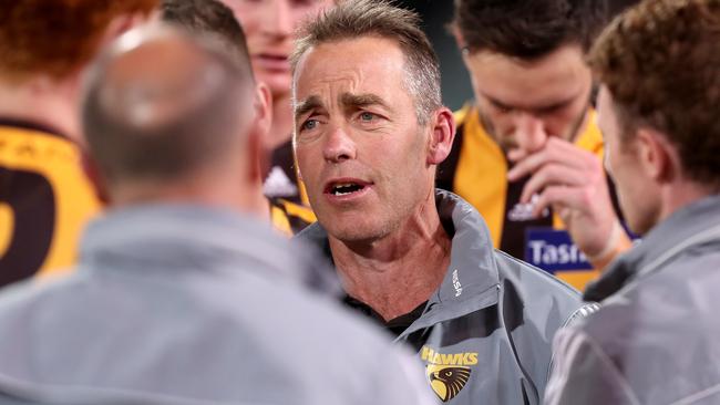 Four-time premiership coach Alastair Clarkson will move on from the Hawks. Picture: Getty Images