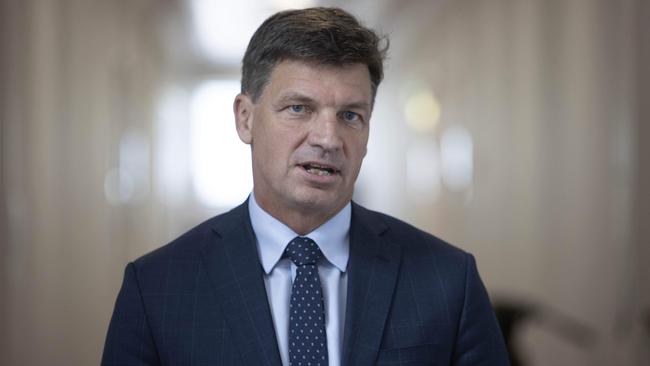 Angus Taylor says Victoria’s ­ambitious renewable energy policies have driven the early closure of Yellourn. Picture: Gary Ramage