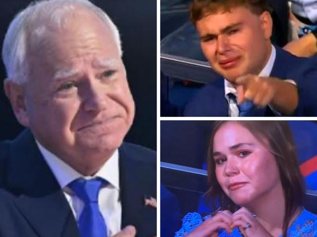 Tim Walz, his son Gus and daughter Hope