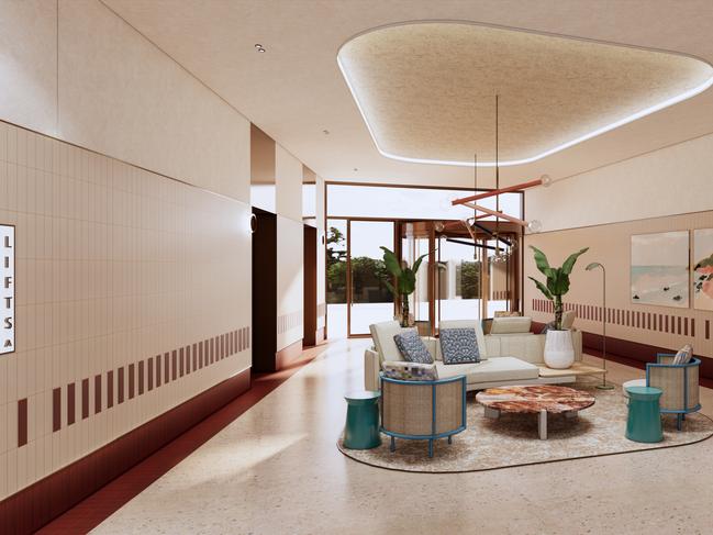 Interior render of the Hilton Garden Inn Townsville. Picture: HHNQ.