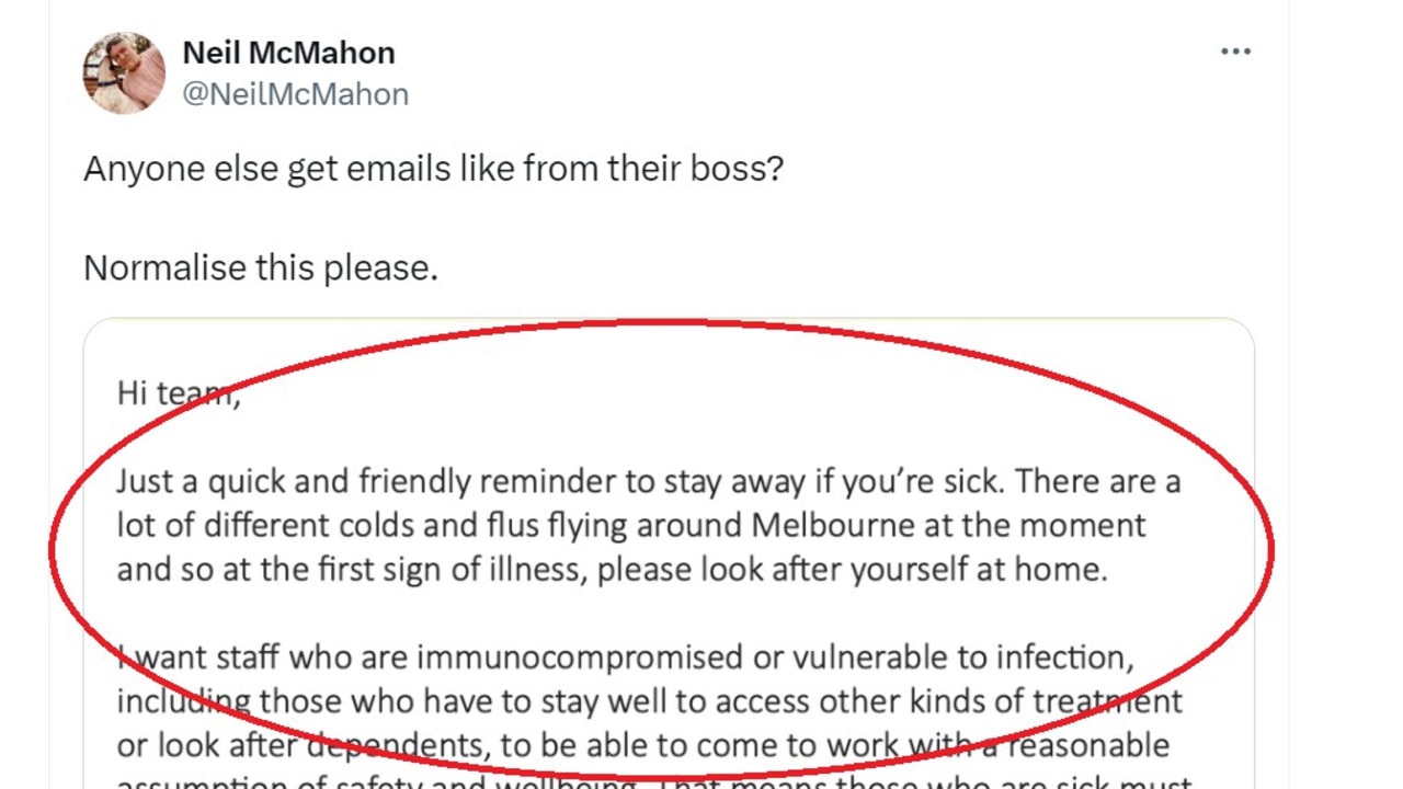 Melbourne boss’s email to staff goes viral