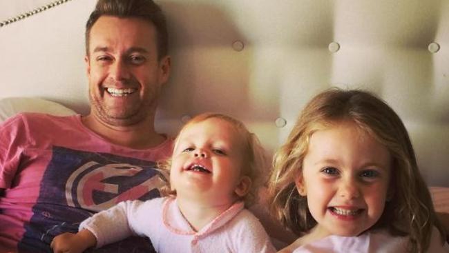 Scout and Sailor looked after their dad during his recovery. Picture: Grant Denyer/Instagram