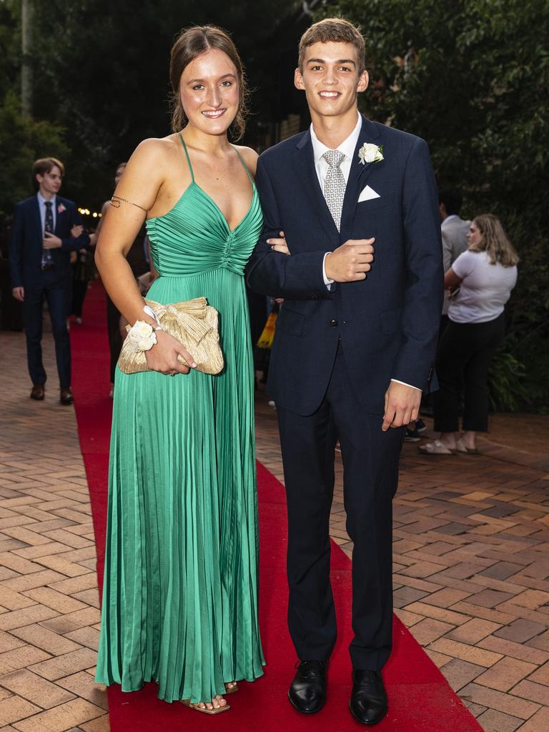 Maya Lynch and Sam Lawrence at Fairholme College formal, Wednesday, March 29, 2023. Picture: Kevin Farmer