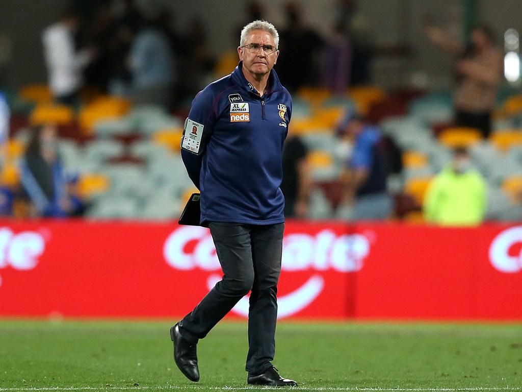 Fagan has coached the Lions since 2017. (Photo by Jono Searle/AFL Photos/via Getty Images)