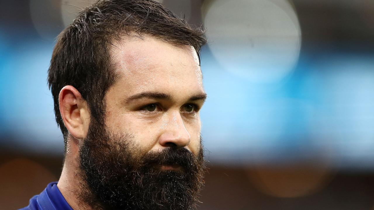 Aaron Woods may have played his last game for the Bulldogs. (Photo by Mark Kolbe/Getty Images)