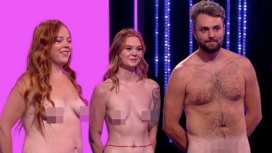 Abbie and Charlie chose Lizzie (centre). Picture: Channel 4