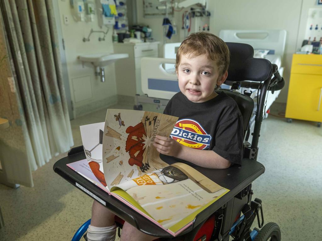 Xavier is among the 1500 children supported by the school each year. Picture: Wayne Taylor